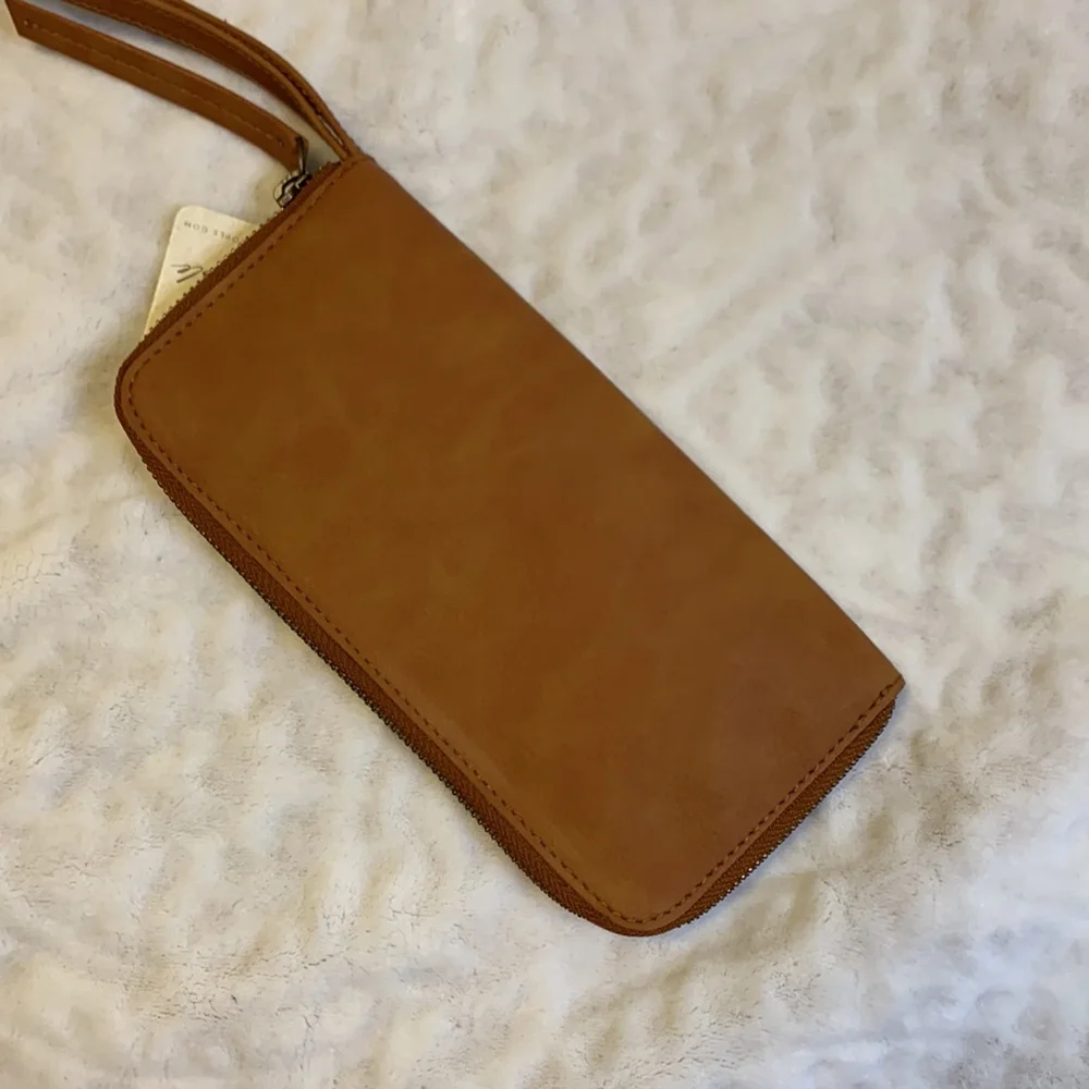 NWT Free People Distressed Vegan Wallet